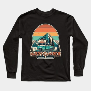 Happy Camper - Camping Lover Design Long Sleeve T-Shirt